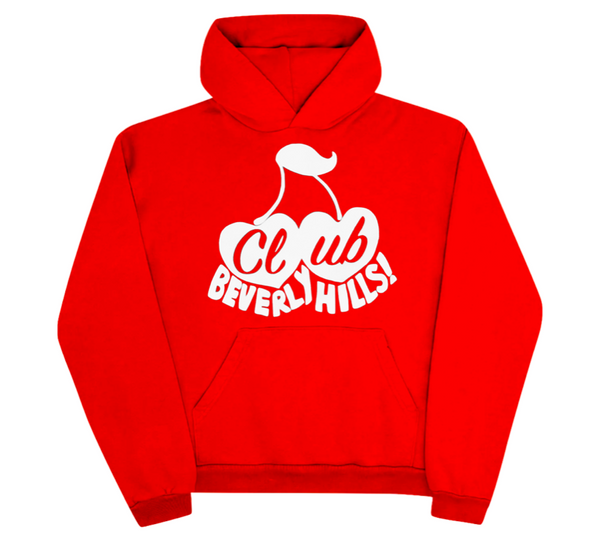 CHERRY IN LOVE HOODIE RED