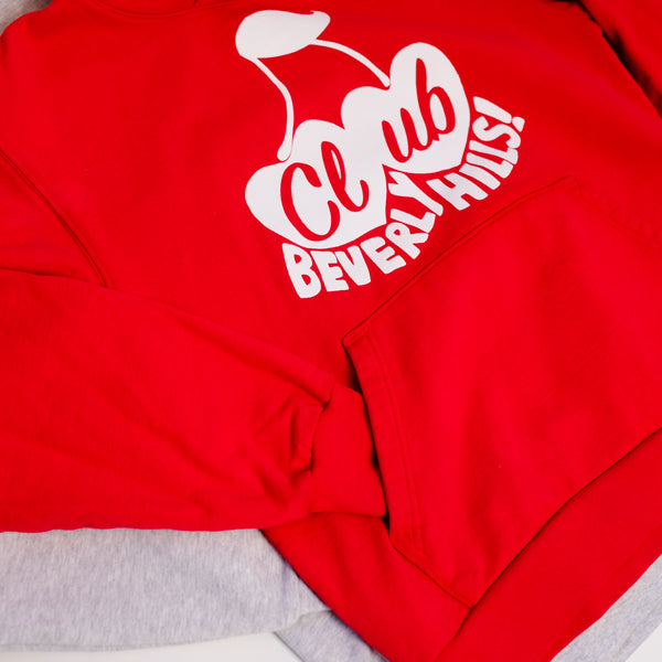 CHERRY IN LOVE HOODIE RED